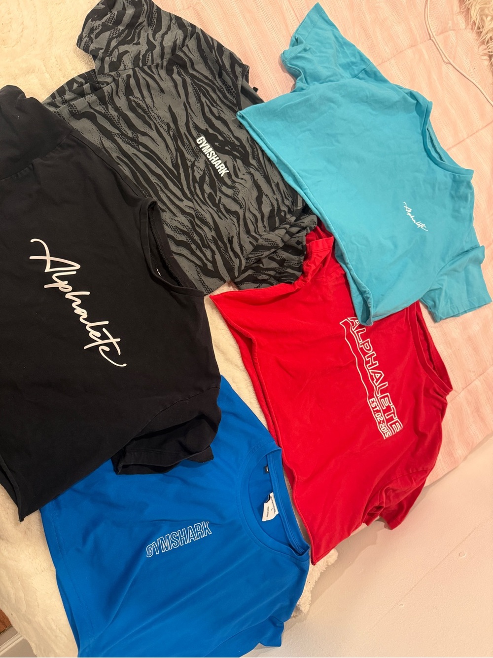 Gymshark & Alphalete Crop Top Bundle